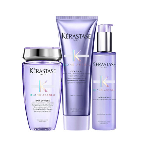 Kerastase Blond Absolu Bain Lumiere 250ml Cicaflash 250ml Cicaplasme 150ml