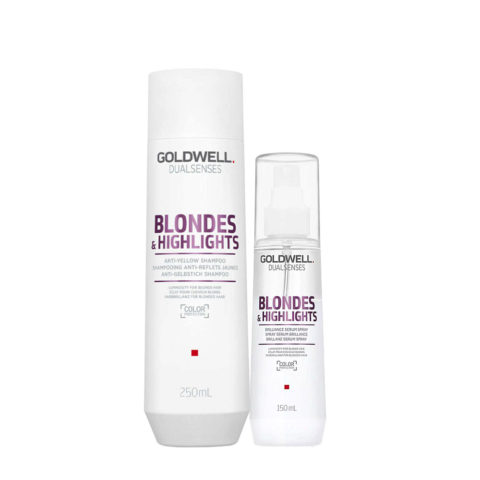 Dualsenses Blonde & Highlights Anti-Yellow Shampoo 250ml Brilliance Serum Spray 150ml