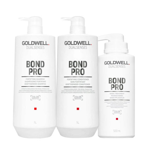 Dualsenses Bond Pro Fortifying Shampoo 1000ml Fortifying Conditioner 1000ml 60Sec Treatment 500ml