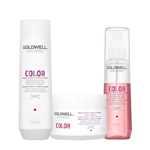 Dualsenses Color Brilliance Shampoo 250ml 60Sec Treatment 200ml Brilliance Serum Spray 150ml