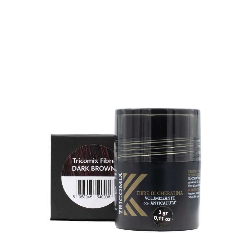 Tricomix Fibre Di Cheratina Dark Brown 3gr - voluminisierende Keratinfasern mit Anti-Fall-Wirkung