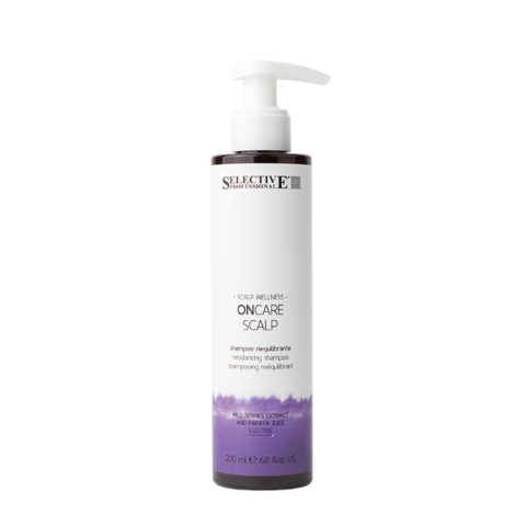 Selective Professional On Care Scalp Rebalancing Shampoo 200ml - Shampoo für Kopfhaut mit Talgüberschuss