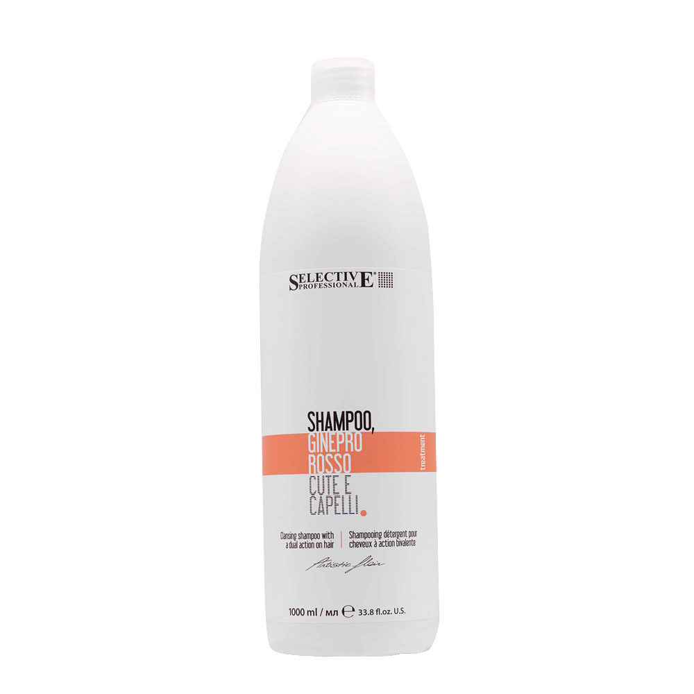 Selective Professional Artistic Flair Shampoo Ginepro Rosso 1000ml - reinigendes und stimulierendes Shampoo