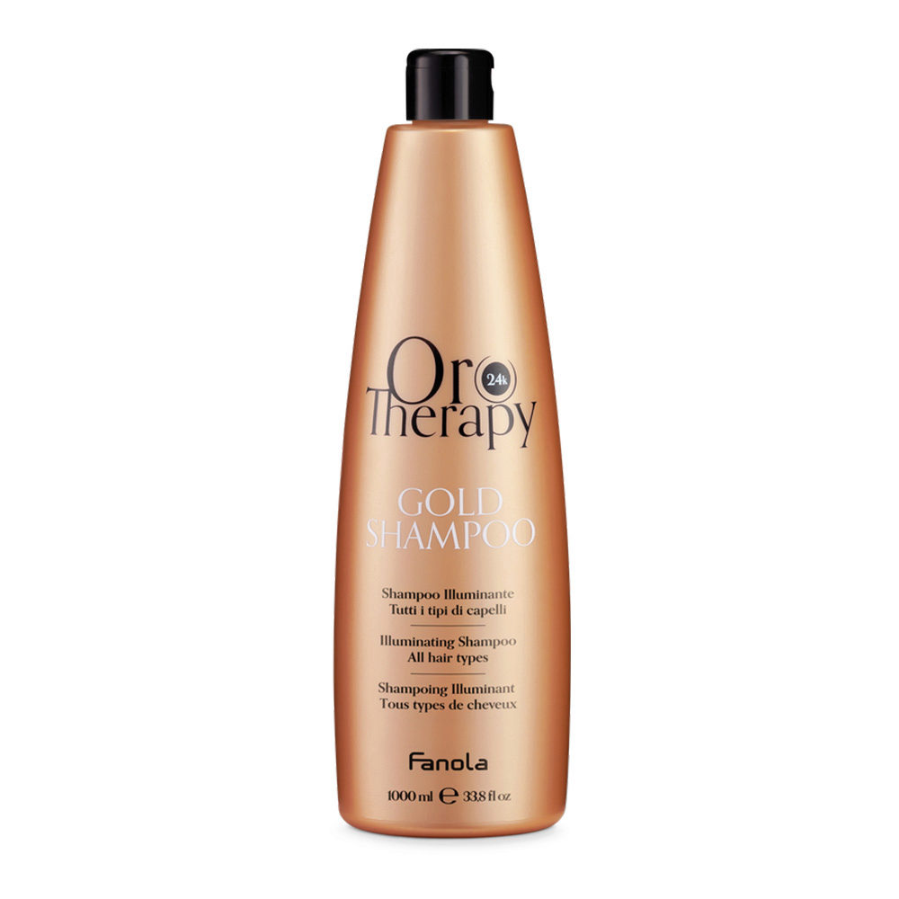 Fanola Oro Therapy Oro Puro Gold Shampoo 1000ml -aufhellendes Shampoo