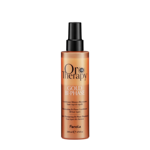 Fanola Oro Therapy Oro Puro Gold Bi-Phase Conditioner 200ml - Beleuchtender zweiphasiger Conditioner