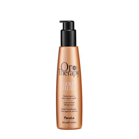 Fanola Oro Therapy Oro Puro Gold Leave-In Fluid 100ml - leuchtende Leave-in-Flüssigkeit