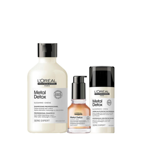 L'Oréal Professionnel Paris Serie Expert Metal Detox Shampoo 300ml Oil 50ml Leave-in 100ml