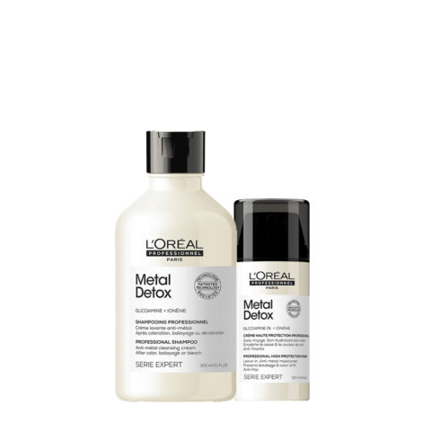 L'Oréal Professionnel Paris Serie Expert Metal Detox Shampoo 300ml Leave-in 100ml