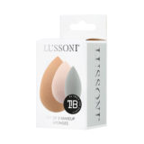Lussoni Makeup Sponges 3pz - Make-up-Schwämmchen in Tropfenform