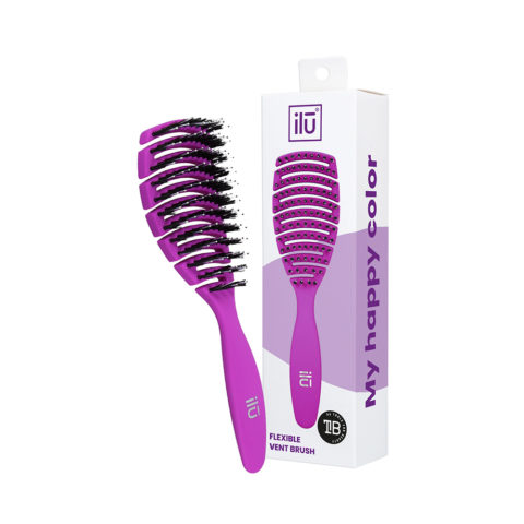Ilū Easy Detangling Hair Brush Purple - Entwirrungsbürste