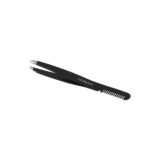 Lussoni Make Up Slant Tweezers With Comb 9.9cm - Augenbrauenpinzette mit Kamm