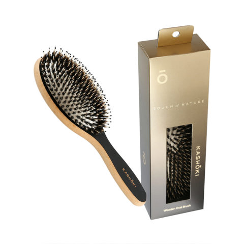 Kashōki Hair Brush Touch Of Nature Oval - ovale Holzbürste
