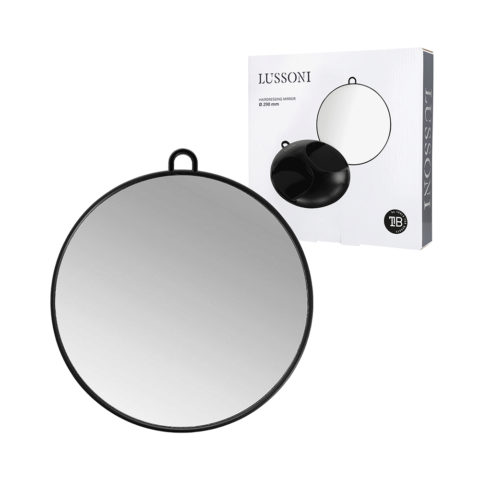 Black Round Mirror Ø29 cm - runder Spiegel