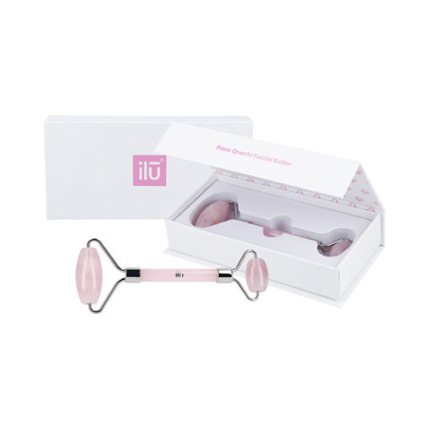 Ilū Make Up Rose Quarz Facial Roller - Rosenquarz-Roller