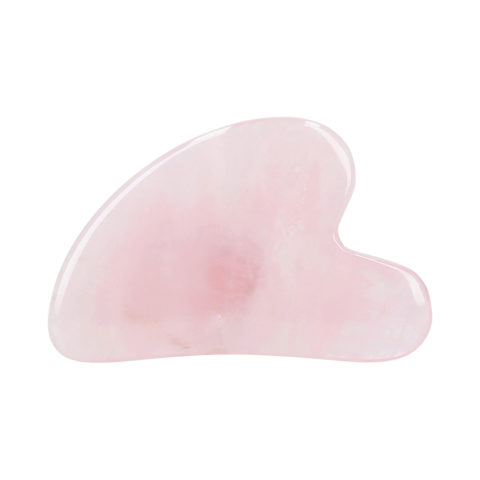 Ilū Make Up Rose Quartz Gua Sha Stone  - ghua sha rosenquarz-stein