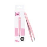 Ilū Make Up Tweezers Slant Pink - Pinzette