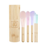 Ilū Make Up Bamboom Brush 5pz+Tube Set - Set 5 Pinsel + Behälter