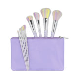 ilū Makeup Brushes 8pz + Case Set Unicorn - Pinselset