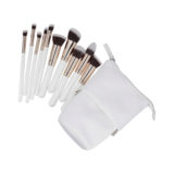 ilū Makeup Basic Brushes 10pz + Case Set White - Pinselset