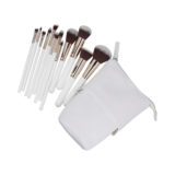 ilū Makeup Basic Brushes 12pz + Case Set White - Pinselset