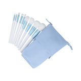 ilū Makeup Basic Brushes 9pz + Case Set Blue - Pinselset