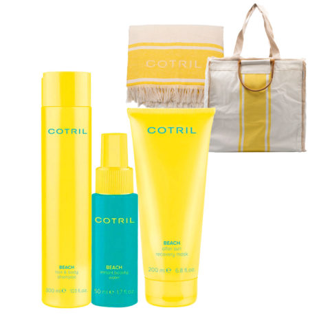 Beach Shampoo 300ml Beauty Water 50ml Mask 200ml + Handtuch und Strandtasche als Geschenk