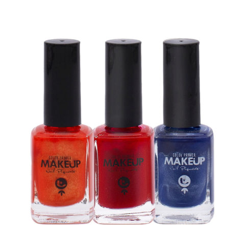 Nagellack 3RH Orange Rot 12ml Hellrot 12ml Blau 12ml