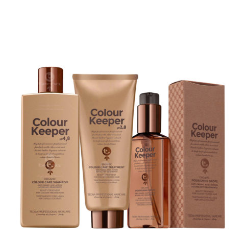 Tecna Colour Keeper Shampoo 250ml Treatment 200ml Nourishing Drops 100ml