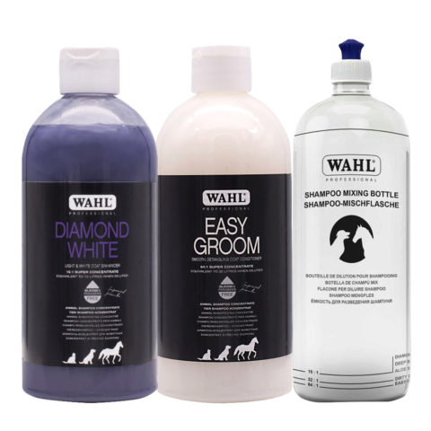 Pro Pet Diamond White Shampoo 500ml Groom Conditioner 500ml Shampoo Mixing Bottle