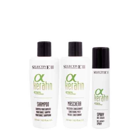 α Keratin Shampoo Mantenimento 250ml Mask 250ml Spray 100ml