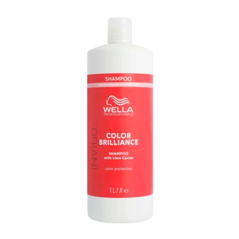 Wella Invigo Color Brilliance Fine Color Protection Shampoo 1000ml - Shampoo für normal-feines Haar