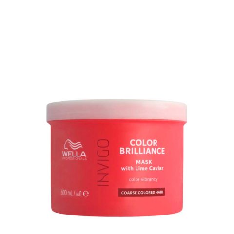 Wella Invigo Color Brilliance Coarse Vibrant Color Mask 500ml   - Maske für dickes Haar
