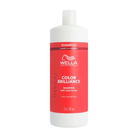 Wella Invigo Color Brilliance Coarse Color Protection Shampoo 1000ml  - Shampoo für dickes Haar