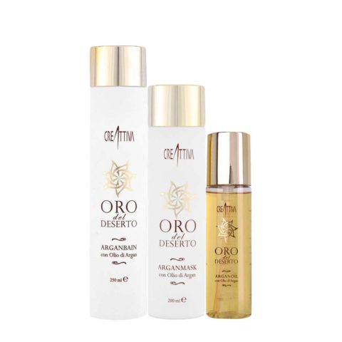 Creattiva Erilia Oro del Deserto Argan Bain 250ml Mask 200ml Oil 100ml