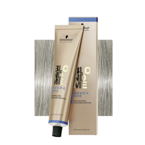 Schwarzkopf BlondMe Color Bleach &Tone Ash 60ml - neutralisierender Zusatzstoff zur Aufhellung