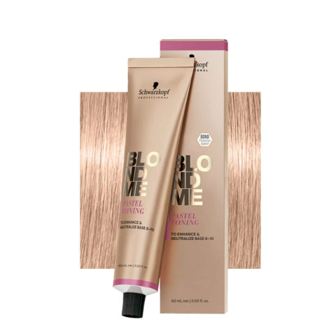 Schwarzkopf BlondMe Color Pastel Toning Sand 60ml - neutralisierende Creme für blondes Haar