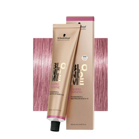 Schwarzkopf BlondMe Color Pastel Toning Lilac 60ml - neutralisierende Creme für blondes Haar
