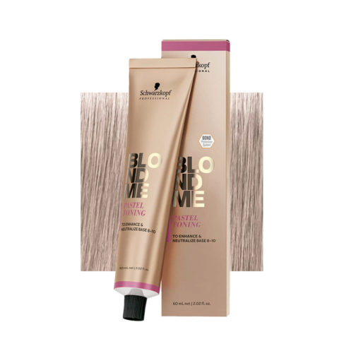 Schwarzkopf BlondMe Color Pastel Toning Ice 60ml - neutralisierende Creme für blondes Haar