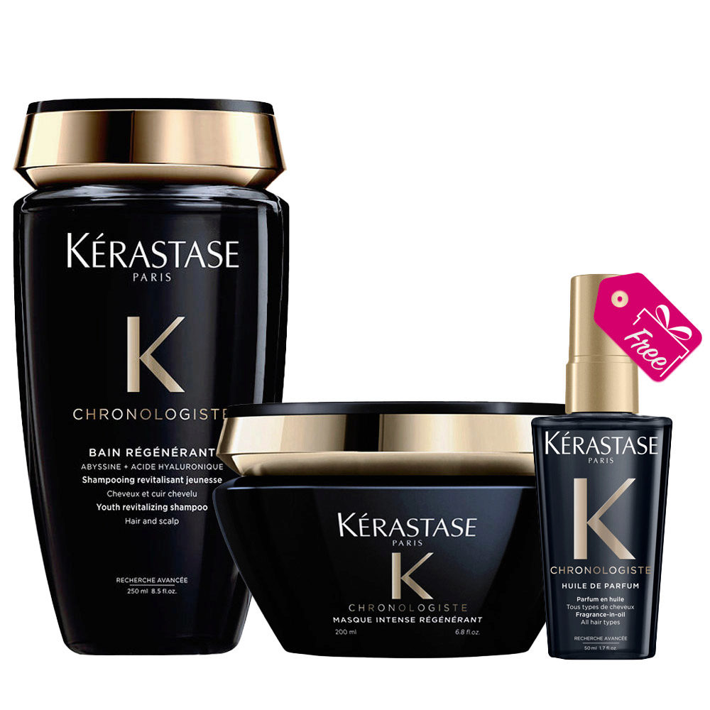 Kerastase Chronologiste Bain Regenerant 250ml  Masque 200ml + Huile 50ml Als Geschenk