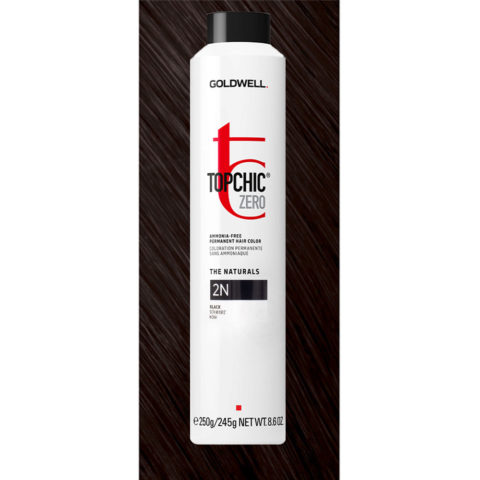 2N Topchic Zero Black Can 250ml - Permanente Farbe ohne Ammoniak