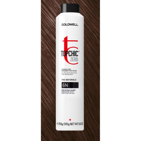 6N Topchic Zero Dark Natural Blonde Can 250ml  - Permanente Farbe ohne Ammoniak