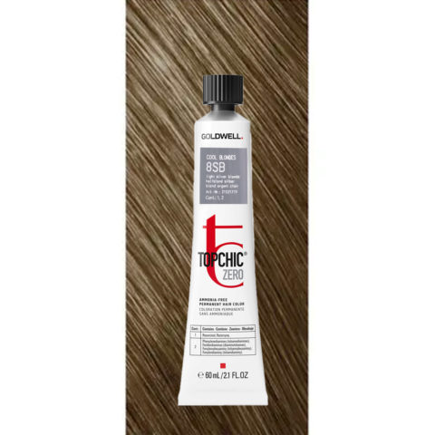 8SB Topchic Zero Cool Blondes Light Silver Blonde tb 60ml - Permanente Farbe ohne Ammoniak