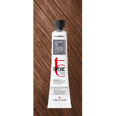 7B Topchic Zero Warm Browns Mid Beige Blonde tb 60ml - Permanente Farbe ohne Ammoniak