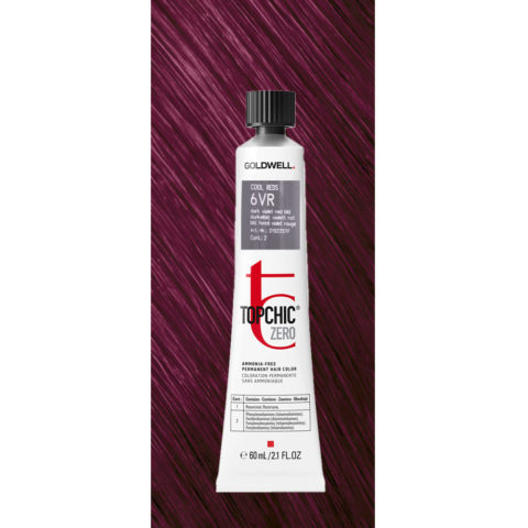 6VR Topchic Zero Cool Reds Dark Violet Red Blonde tb 60ml - Permanente Farbe ohne Ammoniak