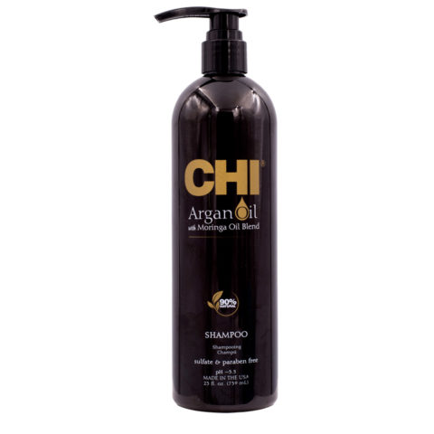 CHI Argan Oil Plus Moringa Oil Shampoo 739ml - feuchtigkeitsspendendes Shampoo