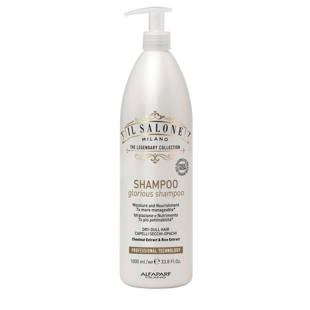 Il Salone Milano Glorious Shampoo 1000ml - Shampoo für trockenes und glanzloses Haar