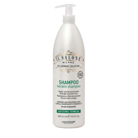 Il Salone Milano Keratin Shampoo 1000ml - Shampoo für strapaziertes und geschwächtes Haar
