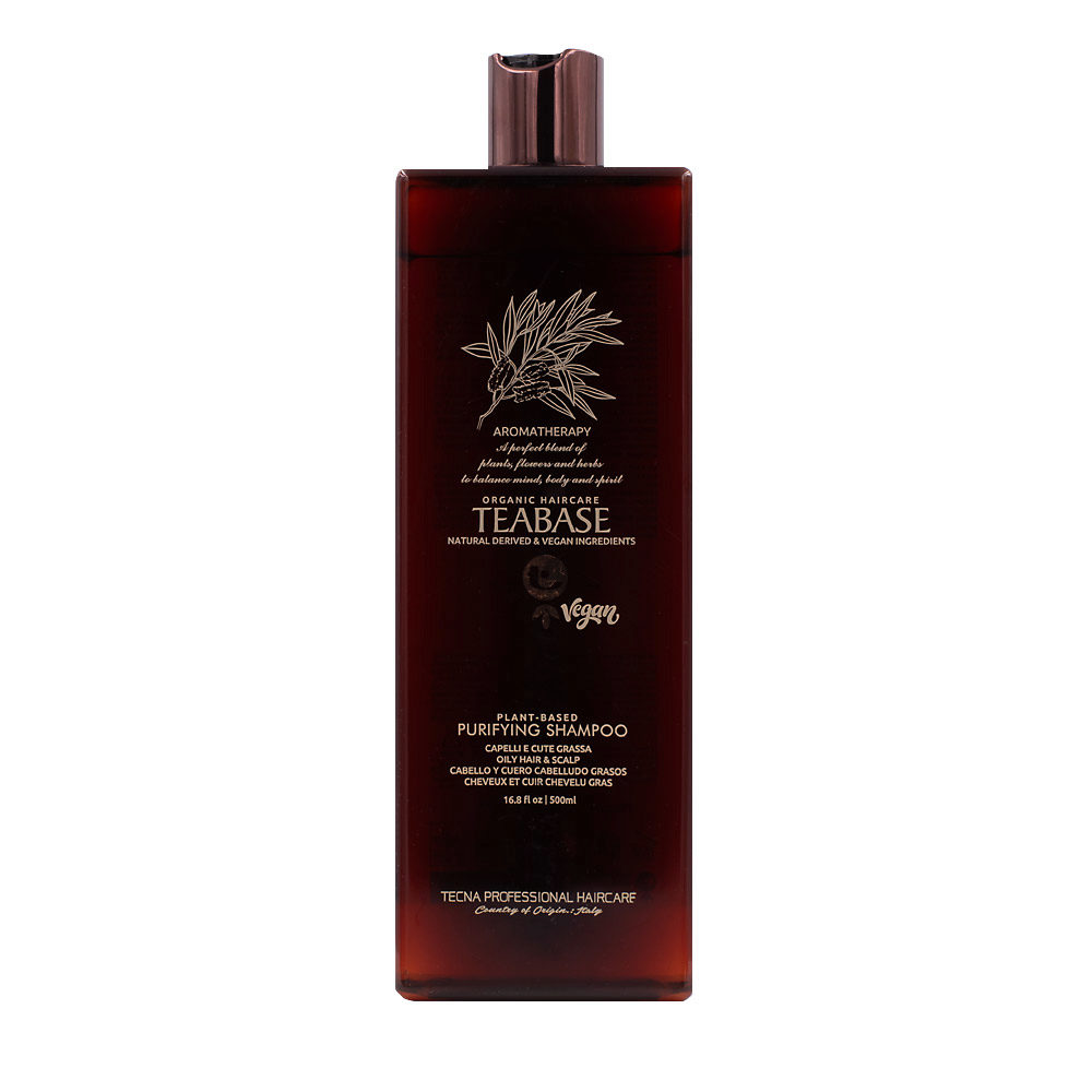 Tecna Teabase Aromatherapy Purifying Shampoo 500ml  - Shampoo für fettiges Haar und fettige Kopfhaut