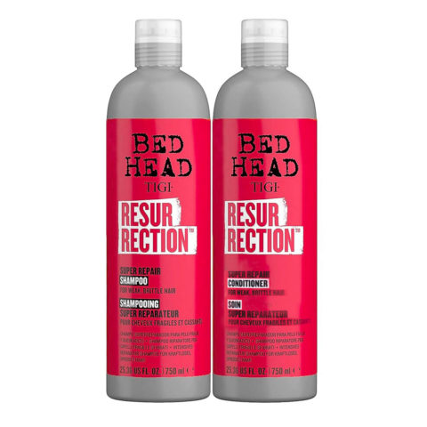 Tigi Bed Head Resurrection Super Repair Shampoo 750ml Conditioner 750ml