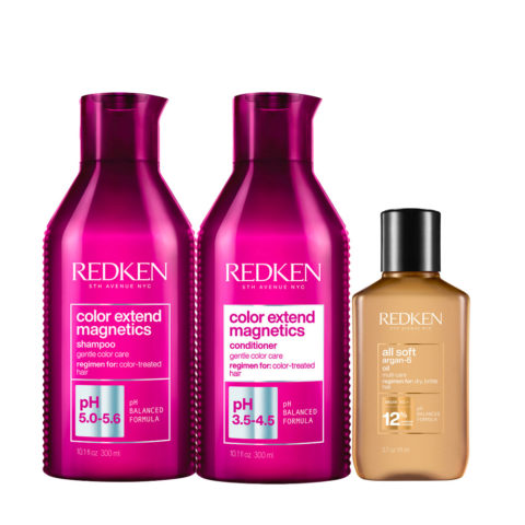 Redken Color Extend Magnetics Shampoo 300ml  Conditioner 300ml Argan Oil 111ml